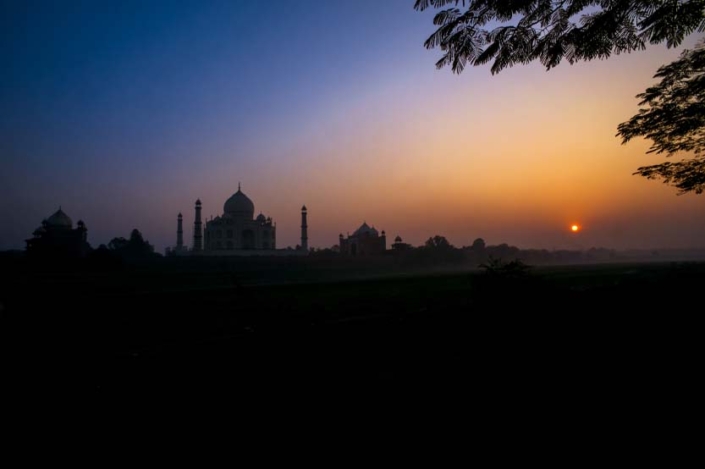 Taj Mahal At Sunset; Agra, India Paw Print Photos - Gregor McGregor - Portfolio Historical Sites